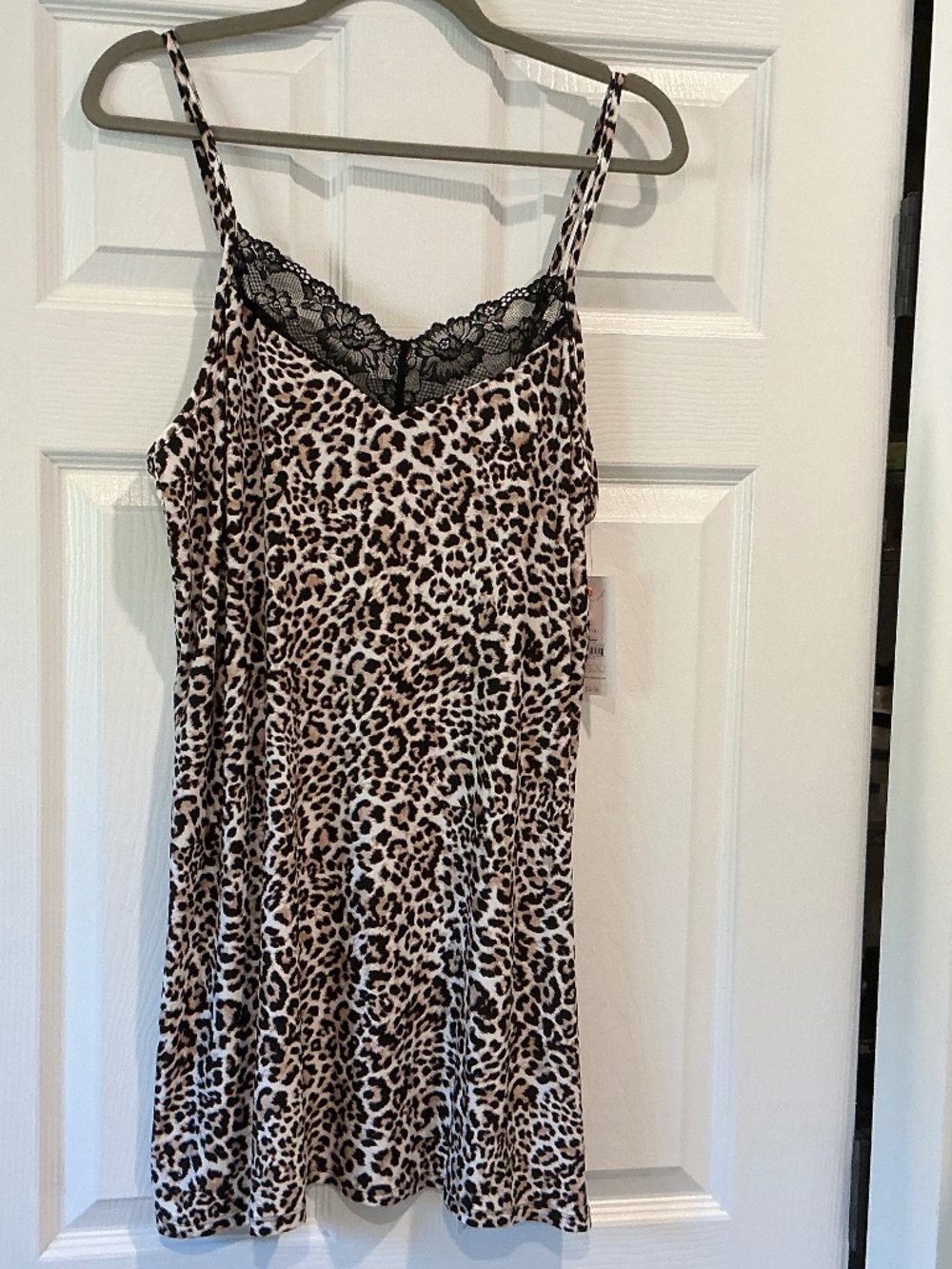 NWT Joyspun Animal Print Chemise Nightgown Large 12/14